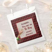 Sachets En Papier Lancer de flanelle avant l'anneau   carreaux rouge (Coupé)