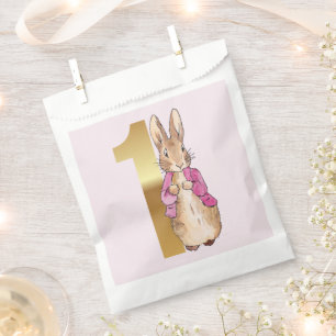 Sachets En Papier Lapin Classique 1er anniversaire