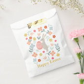 Sachets En Papier Lapin de Pâques et fleurs de printemps (Scellé)
