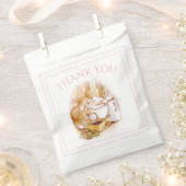 Sachets En Papier Lapin Lapin Baby shower rose (Coupé)