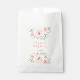 Sachets En Papier L'aquarelle rougissent partie rose de roses de
