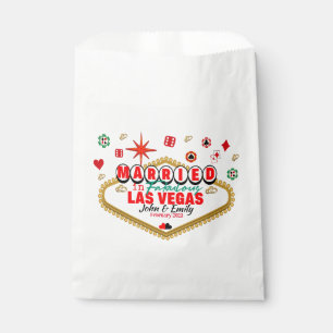 Sachets En Papier Las Vegas Marié Couple Correspondant Vacances Neva