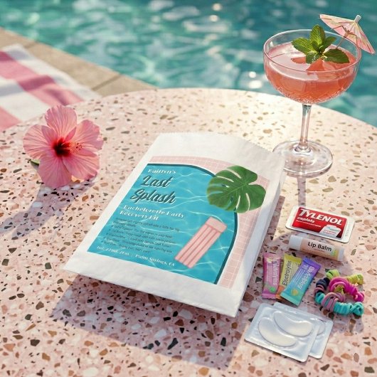 Sachets En Papier Last Splash Bachelorette Weekend Recovery Kit