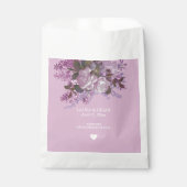 Sachets En Papier Lavande, Lilacs et Roses, Mariage (Devant)