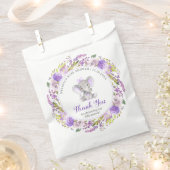 Sachets En Papier Lavender Elephant Baby Girl Douche violette invité (Coupé)