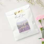 Sachets En Papier Lavender Photo Wedding Favor Merci (Scellé)