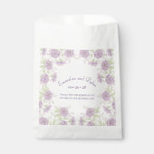 Sachets En Papier Lavender Purple Rose Wedding (Devant)