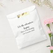 Sachets En Papier l'aventure commence 20e anniversaire ajouter nom d (Scellé)