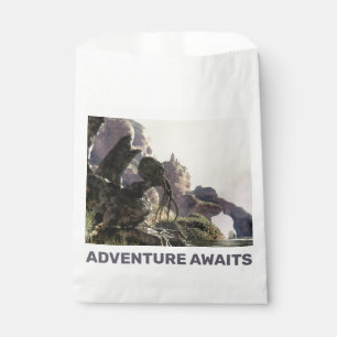 Sachets En Papier L'aventure vous attend. Paysage fantastique
