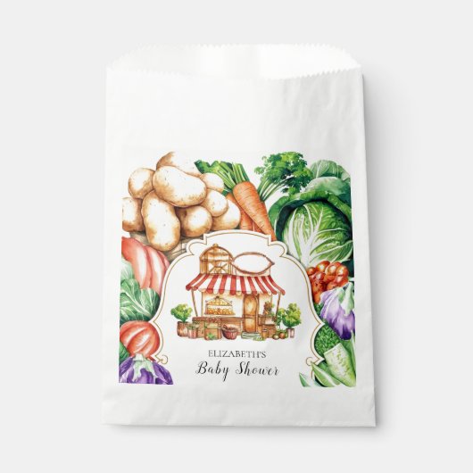 Sachets En Papier Le Baby shower des fermiers de Boho cultivé locale (Devant)