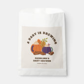 Sachets En Papier Le bébé brasse le café Citrouille Baby shower d'au (Devant)
