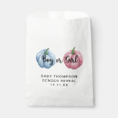 Sachets En Papier Le genre citrouille révèle (Devant)