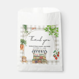Sachets En Papier Le marché des agriculteurs Baby shower cultivé loc