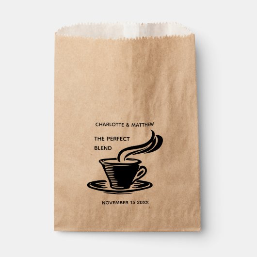 Sachets En Papier Le Mariage De Café Mixte Parfait (Devant)