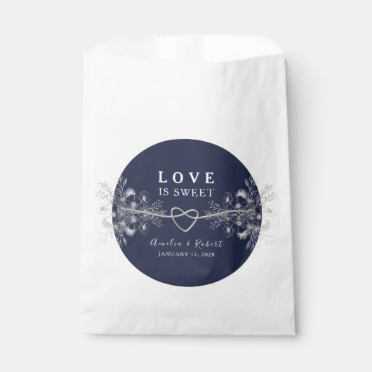 Sachets En Papier Le mariage est doux (Devant)