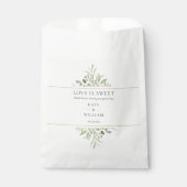 Sachets En Papier Le mariage est une verdure douce (Devant)