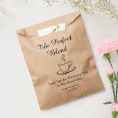 Sachets En Papier le mélange parfait, mariage merci café (Scellé)