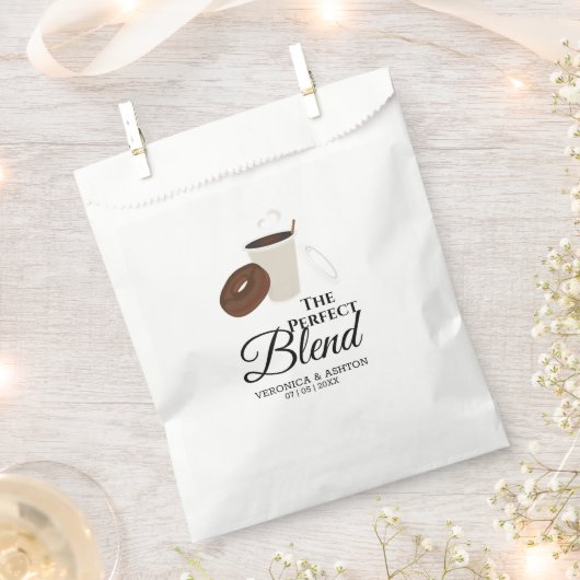 Sachets En Papier Le parfait mélange café et beignets | MARIAGE (Coupé)