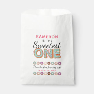 Sachets En Papier LE PLUS DOUX Bleu beignets glacés Bébé Premier ann