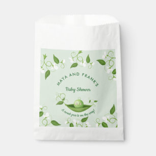 Sachets En Papier Le pois doux est sur le chemin Baby shower