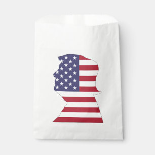 SACHETS EN PAPIER LE PRÉSIDENT DONALD TRUMP AMERICAN FLAG