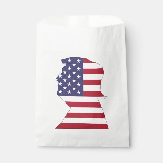 SACHETS EN PAPIER LE PRÉSIDENT DONALD TRUMP AMERICAN FLAG (Devant)