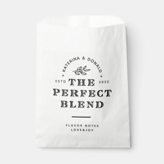 Sachets En Papier Le Sac De Faveur De Mariage Parfait (Devant)