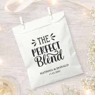 Sachets En Papier Le Sac De Faveur Du Mariage De Café Parfait