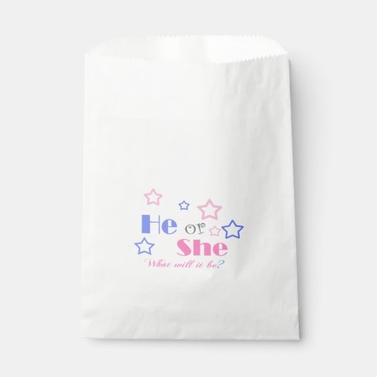 Sachets En Papier Le sexe révèle le baby shower qu'il ou elle baby s (Devant)