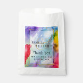 Sachets En Papier LeahG Rainbow Pride Mariage d'encre d'alcool (Devant)