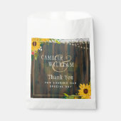 Sachets En Papier LeahG Tournesols rustiques Luminaires en dentelle (Devant)