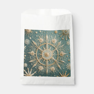 Sachets En Papier L'Embrace d'or d'hiver : une Serenade de flocon de