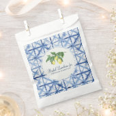 Sachets En Papier Lémon d'aquarelle nuptiale citron avec Motif Shibo (Coupé)
