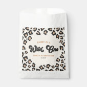 Sachets En Papier Leopard Cheetah Imprimer Wild Un 1er anniversaire  (Devant)