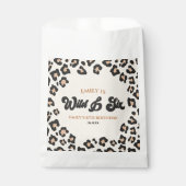 Sachets En Papier Leopard Cheetah Wild et Six Anniversaire (Devant)