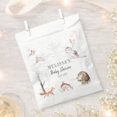 Sachets En Papier Les animaux de forêt de bois Baby shower rustique (Coupé)