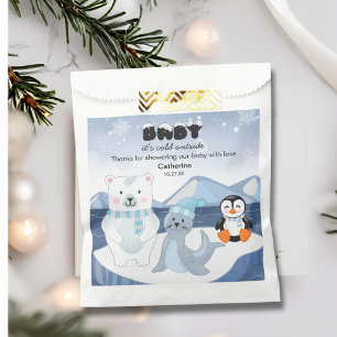 Sachets En Papier Les animaux de l'Arctique Baby shower d'hiver Wond