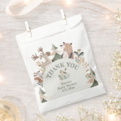 Sachets En Papier Les animaux des bois Arch Baby shower Merci (Coupé)