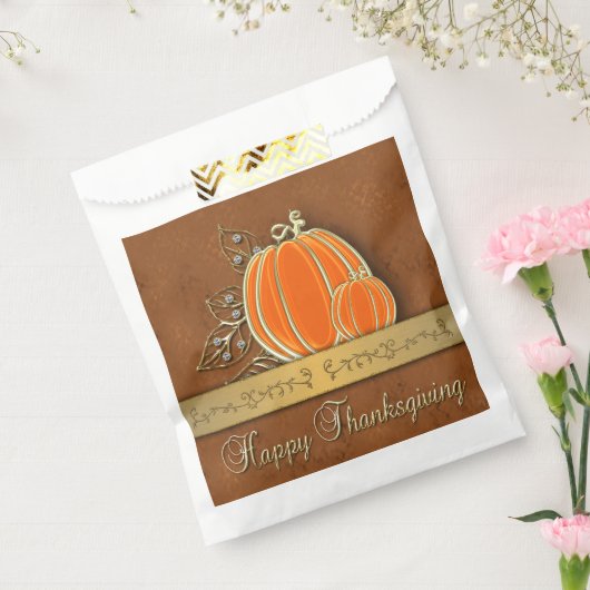 Sachets En Papier Les Feuilles Citrouilles de Thanksgiving précieux (Scellé)