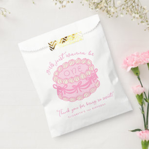 Sachets En Papier Les filles veulent juste être un nœud rose pour le