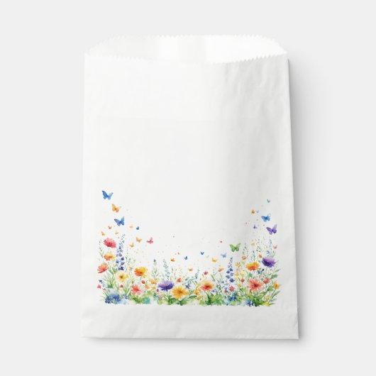 Sachets En Papier Les papillons du jardin fleuri de printemps Favori (Devant)