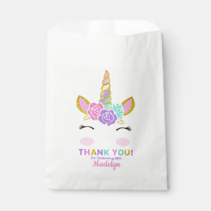 Sachets En Papier Les parties scintillantes magiques de licorne