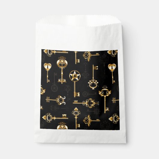 Sachets En Papier Les Patters de Seamless avec Golden Keys (Devant)