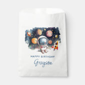 Sachets En Papier Les planètes de l'espace extérieur Joyeux annivers (Devant)
