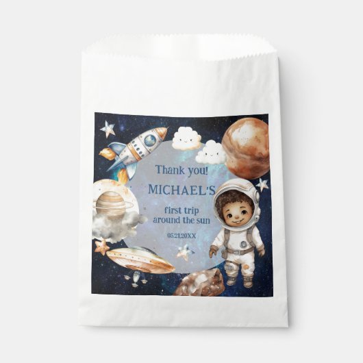 Sachets En Papier Les Planètes spatiales Extérieures Garçon Premier  (Devant)