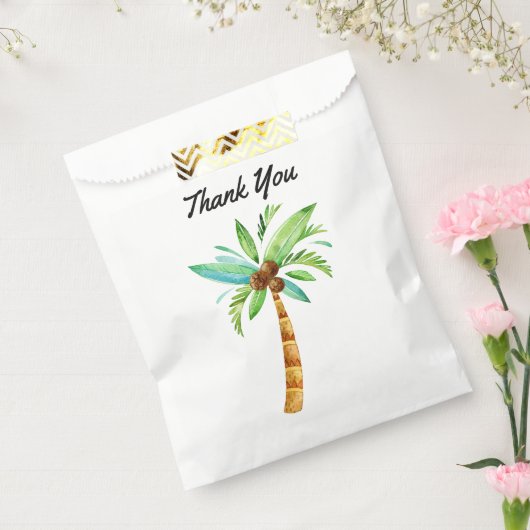 Sachets En Papier L'été amusant Palm Tree Merci (Scellé)