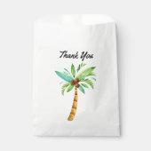 Sachets En Papier L'été amusant Palm Tree Merci (Devant)