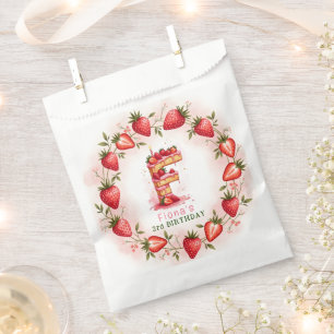 Sachets En Papier LETTRE D'ANNIVERSAIRE fraise F Gâteau