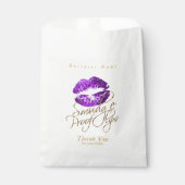 Sachets En Papier Lèvres de preuve de boue - Violet (Devant)