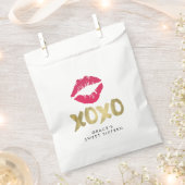 Sachets En Papier Lèvres XOXO Faux Gold et Rose (Coupé)